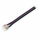 Conector Banda LED COB RGB 10mm 4 Pini cu Cablu 10cm Set 10 Buc DALBI