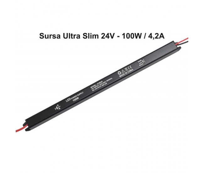 Sursa de Alimentare 24V-100W / 4,2A - Ultra Slim Black