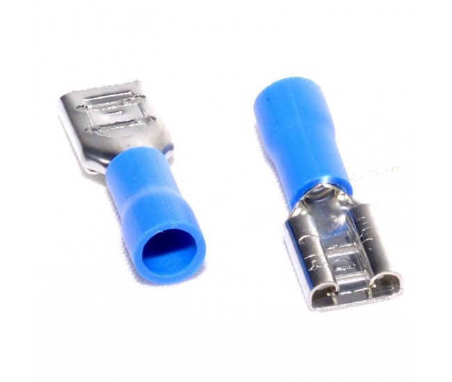 Papuc Electric Albastru Mama 6,3mm ,100buc/set