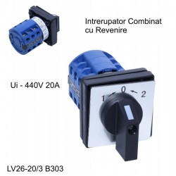 Comutator Rotativ 3 Came 1-0-2 / 20A  - B303/3 - Revenire Comutator Rotativ 3 Came 1-0-2 / 20A  - B303/3 - Revenire
