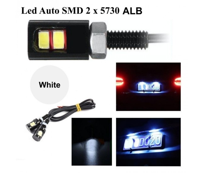 Led Auto 12mm / 12V / ALB, 2 Buc/Set