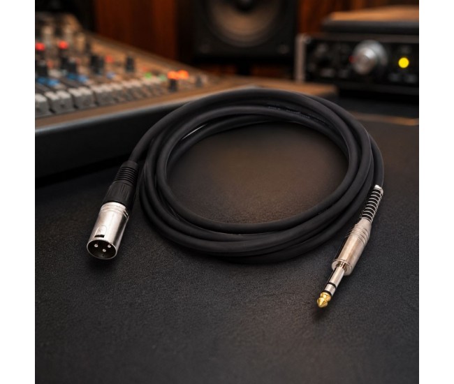 Cablu Audio XLR Tata la Jack 6.3mm Stereo Profesional 10m DALBI