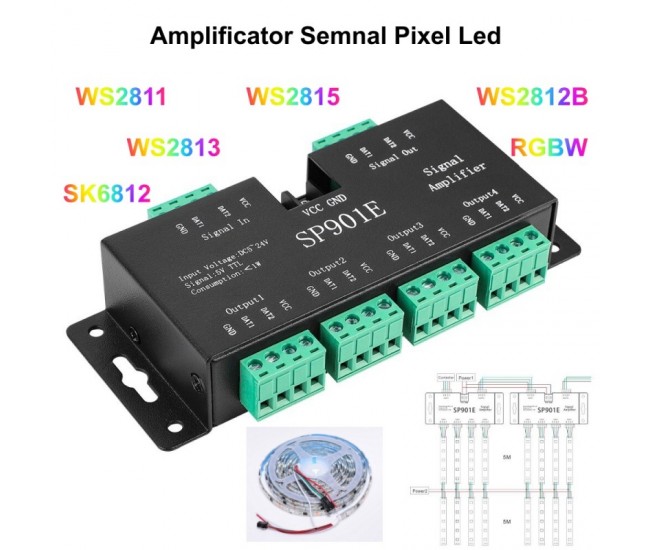 Amplificator Led Pixel Digital SP901E