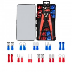 Set Cleste 3 in 1 Dezizolat-Sertizat-Taiat cu 200/Pcs Papuci - 1807 Set Cleste 3 in 1 Dezizolat-Sertizat-Taiat cu 200/Pcs Papuci - 1807