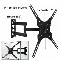 Suport TV 14''- 55'' cu Brat Reglabil, JR-117B-2 Suport TV 14''- 55'' cu Brat Reglabil, JR-117B-2