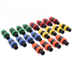 Mufa Audio Speakon Tata 4 Pini Colorate - 20buc/set Mufa Audio Speakon Tata 4 Pini Colorate - 20buc/set