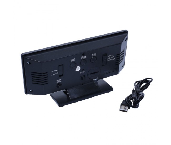 Ceas Oglinda cu Led Roșu DS-3618L