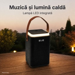 Boxă Portabilă Bluetooth 10W cu Panou Solar, Radio FM SZ-L34