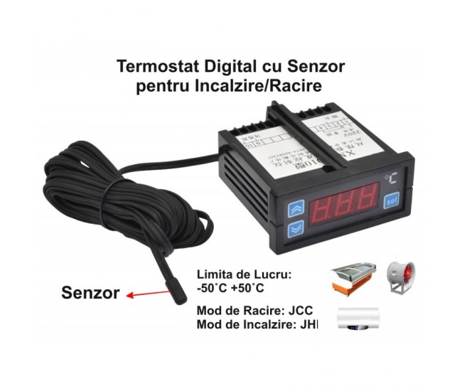 Controler Digital de Temperatura -50˚C +50˚C / XMK-010