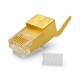 Mufa RJ45 S/FTP CAT 8 CUT Auriu cu Ecranare Metalica - 50Buc/Set