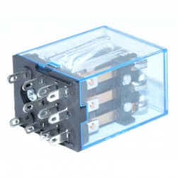 Releu 12V AC , Elecromagnetic 11 Pini cu Soclu Releu 12V AC , Elecromagnetic 11 Pini cu Soclu