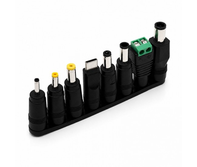 Set 8 Mufe Adaptoare Alimentare DC Universale Laptop + Adaptor USB-C