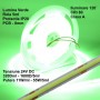 Banda Cob Led 24V - 8mm / 320led/ml - 11W/ml, Verde - Interior IP20 - 5m/rol