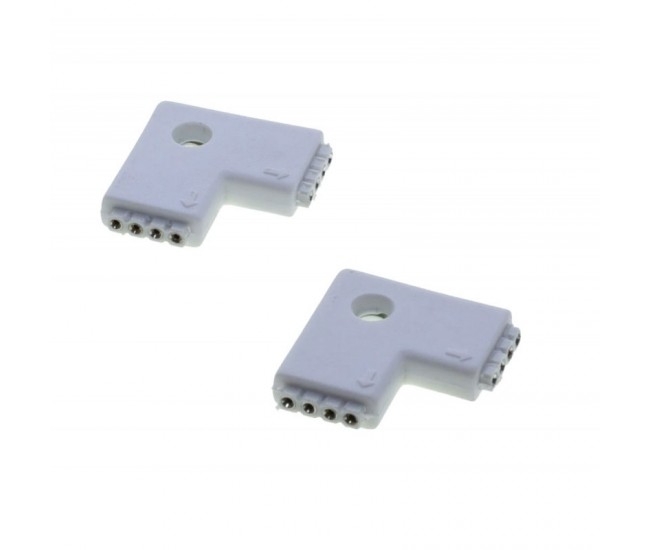 Conector Cot 90˚ de Banda Led RGB