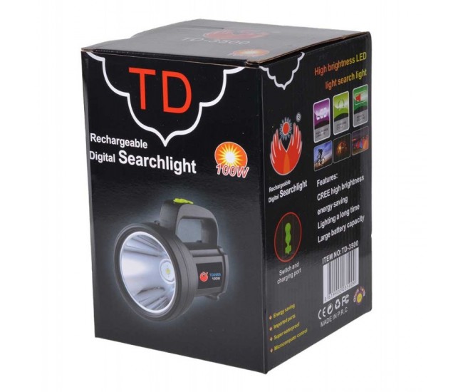 Lanterna TD3500 cu Led 100W + Acumulator