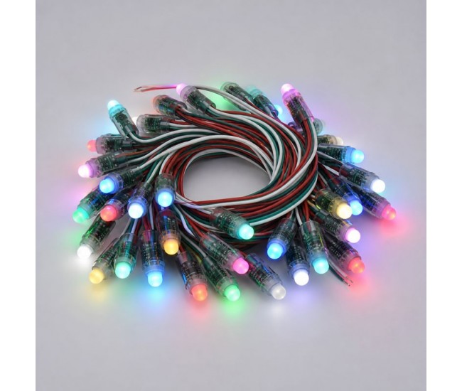 Set 50 Module LED Pixel RGB Adresabile, 12V, IP65, Control WS2811