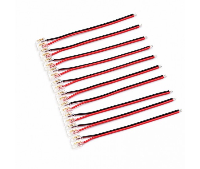 Conector Banda LED COB/SMD Monocolor 10mm 2 Pini cu Cablu 10cm Set 10 Buc YOA/YCA2P10-1 DALBI