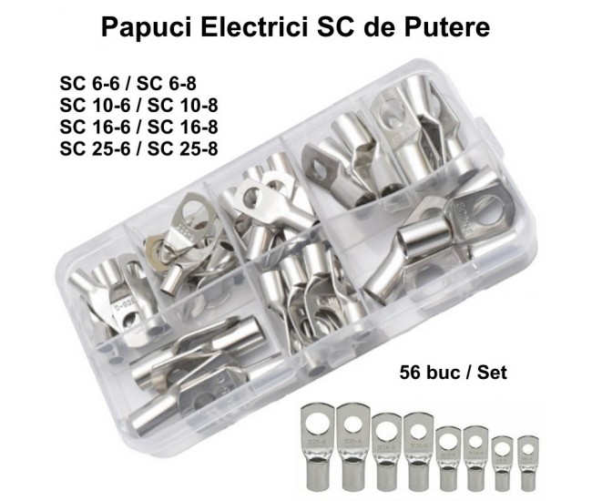 Papuci Electrici tip SC de Putere 56 buc / Set