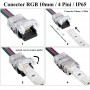Conector Banda Led & RGB 10mm/4 Pini - 4 Fire