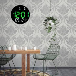 Ceas Rotund cu Led Verde-Alb de Perete/Masa si Telecomanda 3813L Ceas Rotund cu Led Verde-Alb de Perete/Masa si Telecomanda 3813L