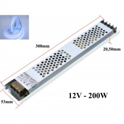 Sursa de Alimentare Slim 12V-200W / 16,7A Sursa de Alimentare Slim 12V-200W / 16,7A