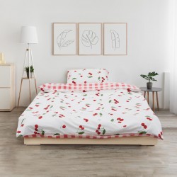 SET DE PAT SINGLE BUMBAC CHERRY