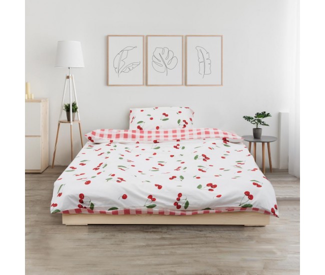 SET DE PAT SINGLE BUMBAC CHERRY