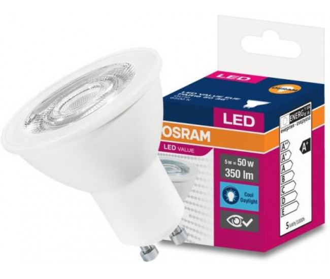 Spot Led Osram, LED VALUE PAR16, GU10, 5W (50W), 220-240V,