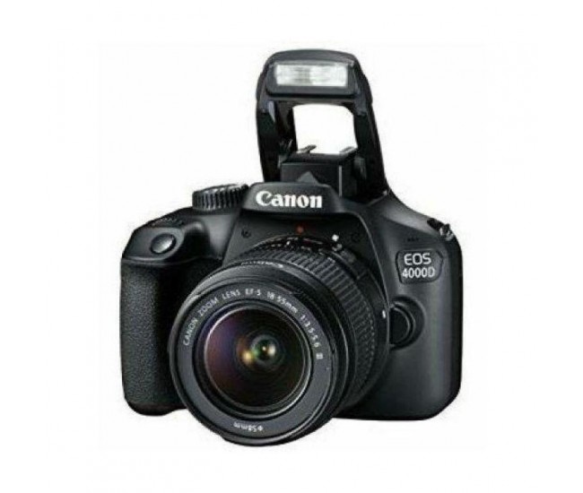 Camera foto Canon kit EOS-4000D + EF-S 18-55mm DCIII, 18.7MP,2.7"