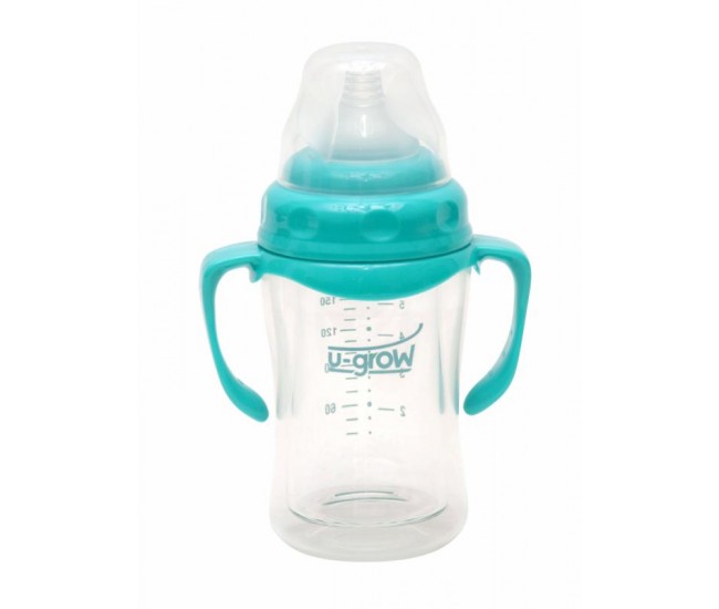 Biberon din Sticla 120 ml Gat Larg U-GROW A-1055