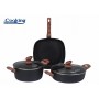 SET GATIT 5 PIESE ALUMINIU FORJAT, MALTA, COOKING BY HEINNER