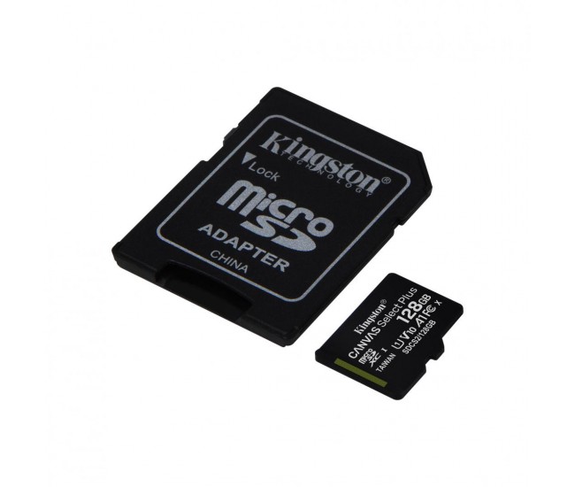Card de Memorie MicroSD Kingston Canvas GO Plus, 128GB, Adaptor