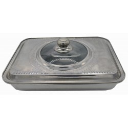 TAVA CUPTOR CU CAPAC, INOX ,35*26*7CM, VANORA HOME