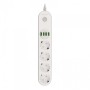 Prelungitor cu protectie Serioux, 4 prize schuko, input 100-240V, 50-