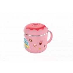 Cana termos cu capac roz, 300ml,  U-Grow