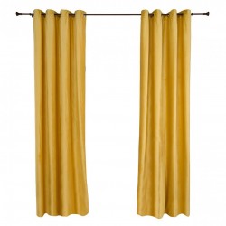 Set 2 draperii catifea 140x270 cm - Galbene
