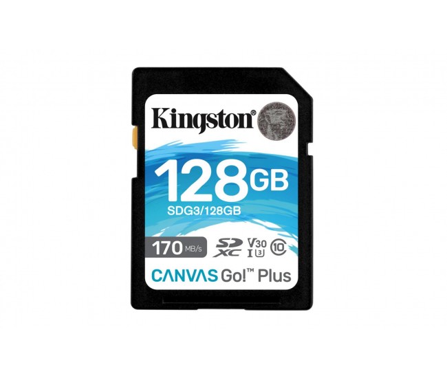 Card de Memorie SD Kingston Canvas GO Plus, 128GB, Class