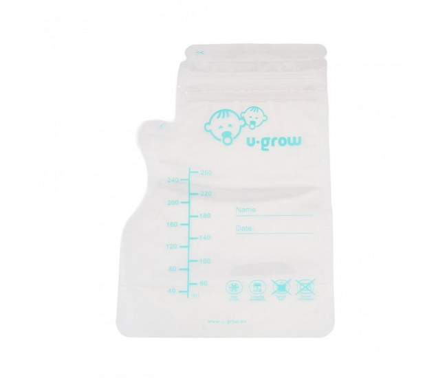 Pungi stocare lapte matern 30buc UMB-001, U-Grow