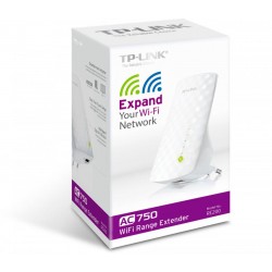 Wireless Range Extender TP-Link RE200, AC750, 3 antene interioare, Wall
