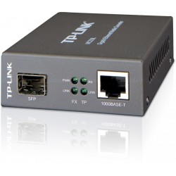 Switch media convertor TP-Link, 2 porturi (1xSFP Gigabit, 1x10/100/1000 Mbps