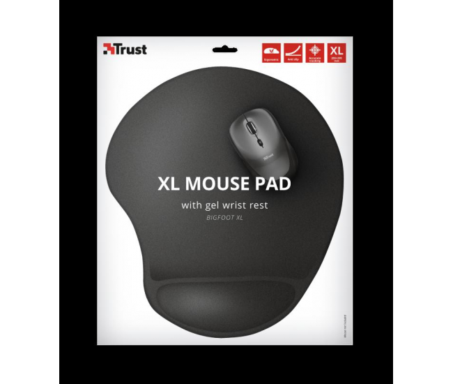 Mouse pad Trust Bigfoot XL, cu gel pad, negru
