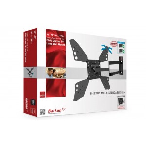 Barkan Full Motion TV Wall Mount 40"-70" White