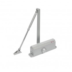 Amortizor hidraulic cu brat SA-5044AW-sv, argintiu; Pentru: usi cu greutatea