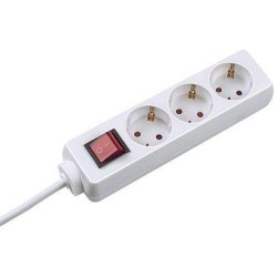 Prelungitor Bachmann SELLY 3xCEE7/3 PC, cu intrerupator, lungime cablu 1.5m,