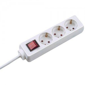 Prelungitor Bachmann SELLY 3xCEE7/3 PC, cu intrerupator, lungime cablu 1.5m,