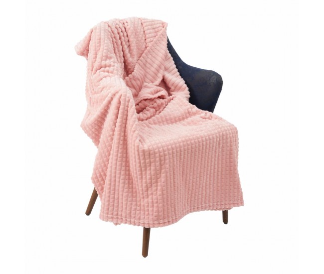 PATURA FLANNEL 200X220 CM ROZ