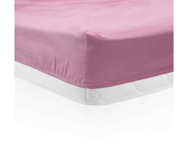 CEARCEAF PAT CU ELASTIC 140X200 CM ROZ