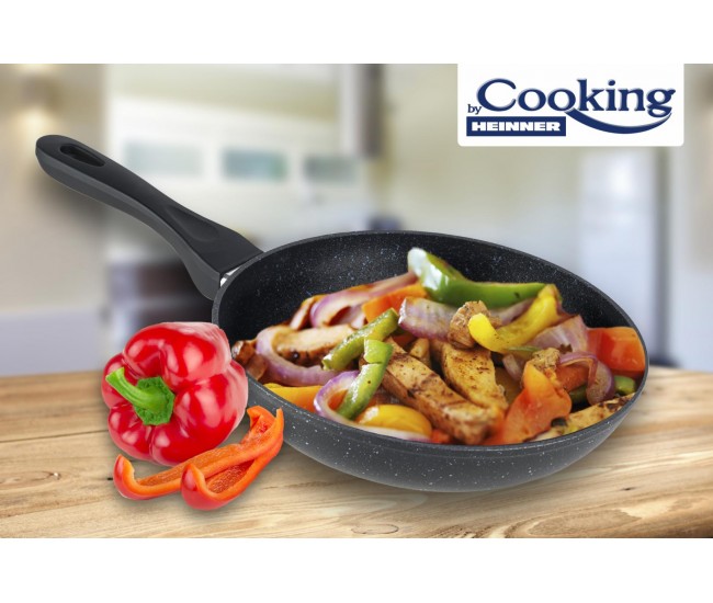 TIGAIE ALUMINIU 30X5.7 CM , BLACK SAND, COOKING  BY