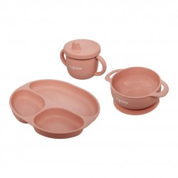 Set diversificare 3 piese silicon : bol , farfurie si