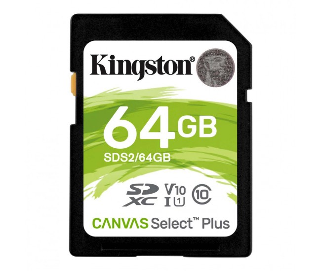 Card de Memorie SD Kingston Canvas Select Plus 64GB, Class